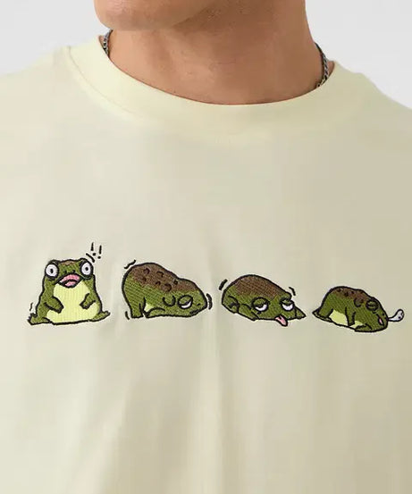 Tired Frog Men Relaxed Fit T-Shirts