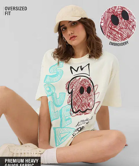Sketchy Women Oversized T-Shirts