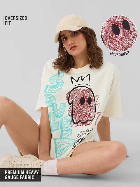 Sketchy Women Oversized T-Shirts