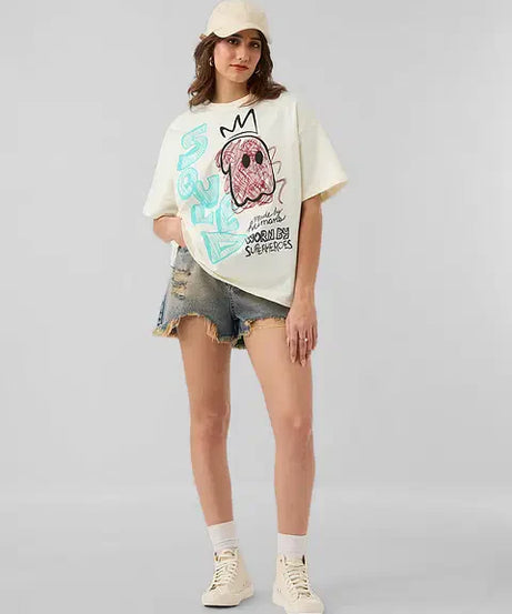 Sketchy Women Oversized T-Shirts