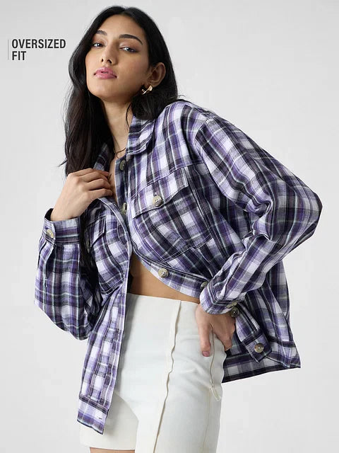 Plaid Shacket Morocco Women Shackets
