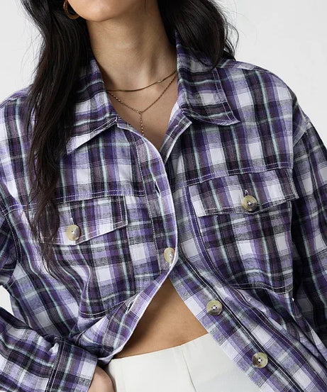 Plaid Shacket Morocco Women Shackets