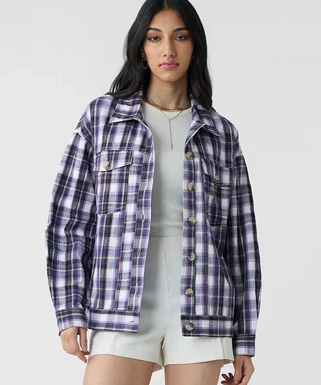 Plaid Shacket Morocco Women Shackets