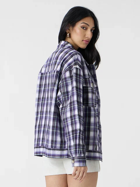 Plaid Shacket Morocco Women Shackets