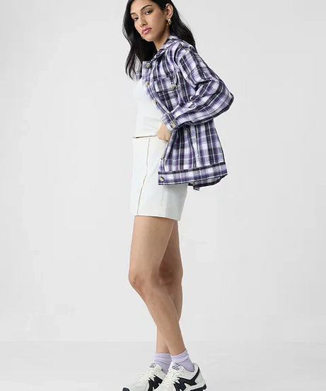 Plaid Shacket Morocco Women Shackets