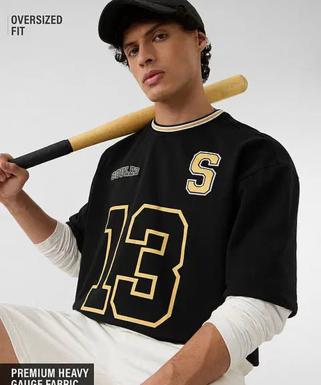 Varsity Campus Classic Oversized Full Sleeve T-Shirts