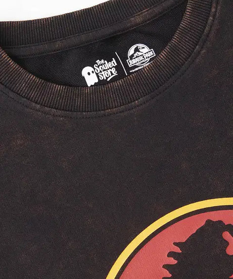 Jurassic Park Logo (Vintage Wash) Oversized T-Shirts