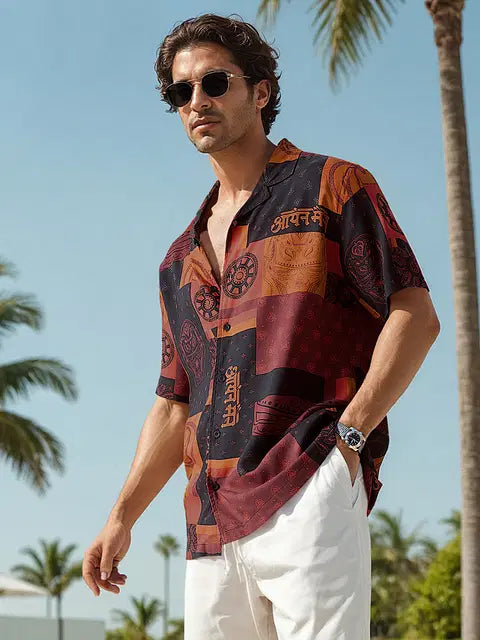 Iron Man Pattern Holiday Shirts