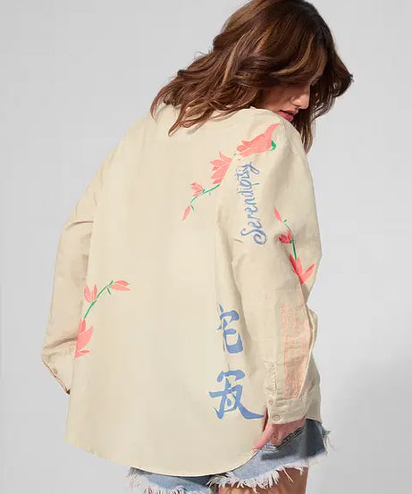 Unbound Cotton Linen Women Boyfriend Shirts