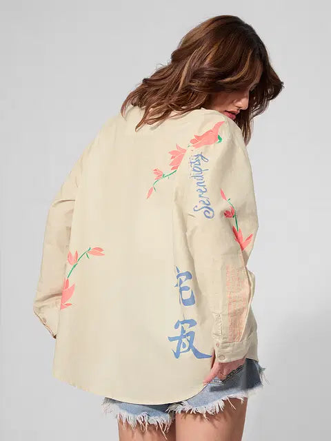 Unbound Cotton Linen Women Boyfriend Shirts