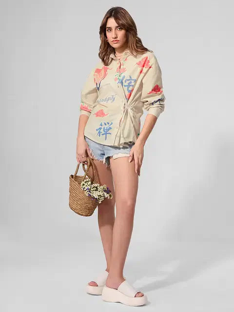 Unbound Cotton Linen Women Boyfriend Shirts