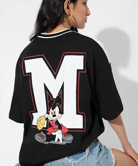 Mickey Mouse Sports Edition Women Oversized T-Shirts