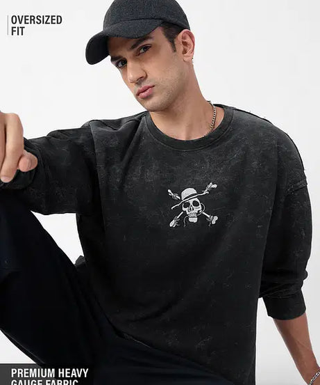 One Piece Pirates Oversized Full Sleeve T-Shirts