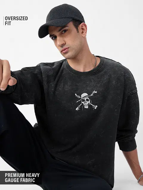 One Piece Pirates Oversized Full Sleeve T-Shirts