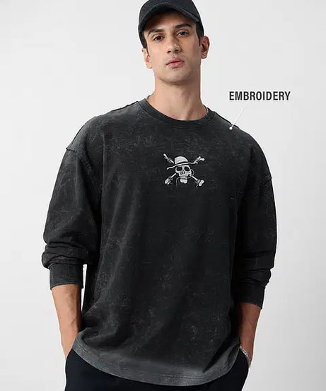 One Piece Pirates Oversized Full Sleeve T-Shirts