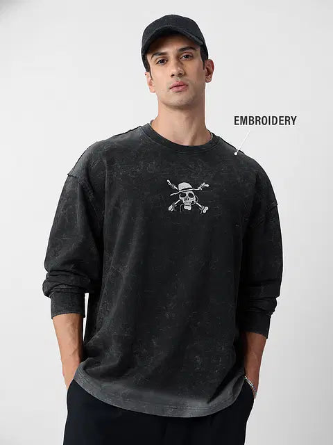 One Piece Pirates Oversized Full Sleeve T-Shirts