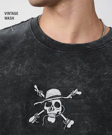 One Piece Pirates Oversized Full Sleeve T-Shirts
