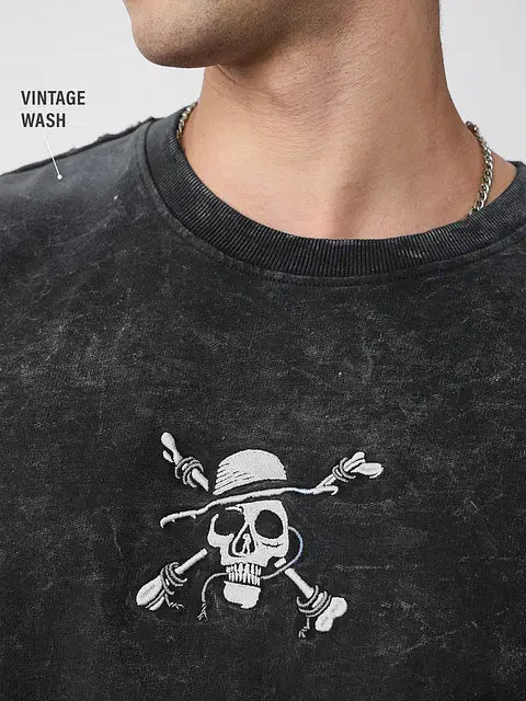 One Piece Pirates Oversized Full Sleeve T-Shirts