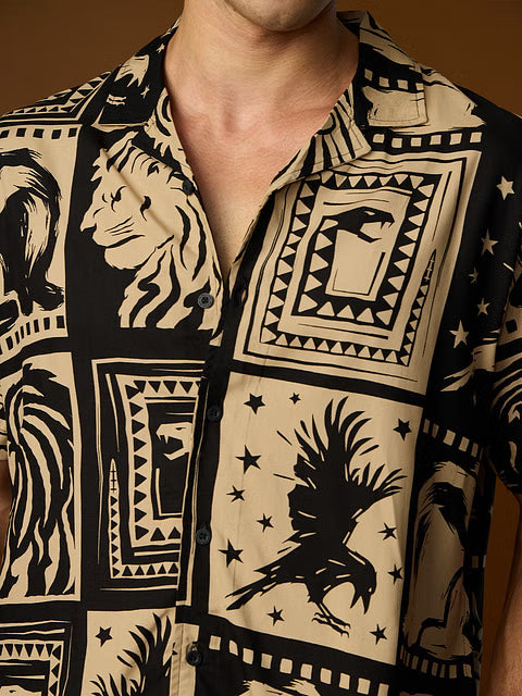 Harry Potter Hogwarts Grid Holiday Shirts