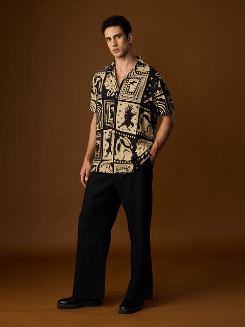 Harry Potter Hogwarts Grid Holiday Shirts