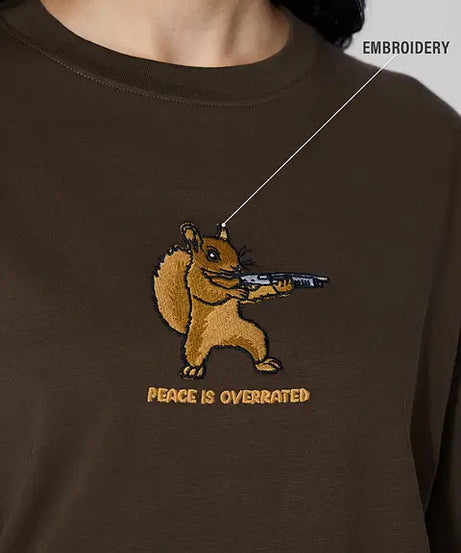 Oversized T-Shirt Peace Is Overrated Women Oversized T-Shirts