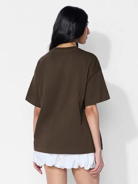 Peace Is Overrated (Embroidered) Women Oversized T-Shirts