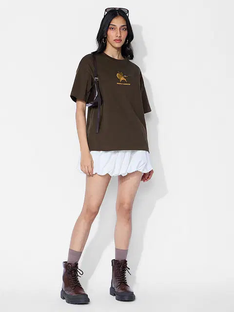 Oversized T-Shirt Peace Is Overrated Women Oversized T-Shirts