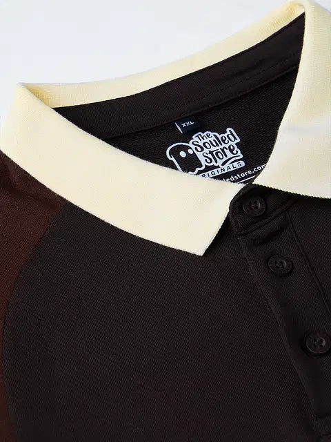 Colourblock Cocoa Oversized Polos