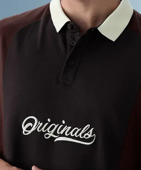 Colourblock Cocoa Oversized Polos