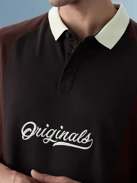 Colourblock Cocoa Oversized Polos