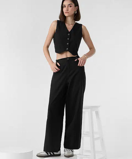 Cotton Linen Vest Women Cropped Tops