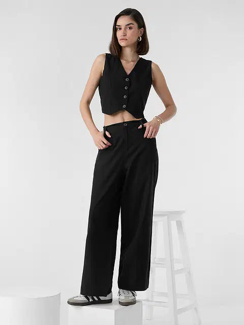 Cotton Linen Vest Women Cropped Tops