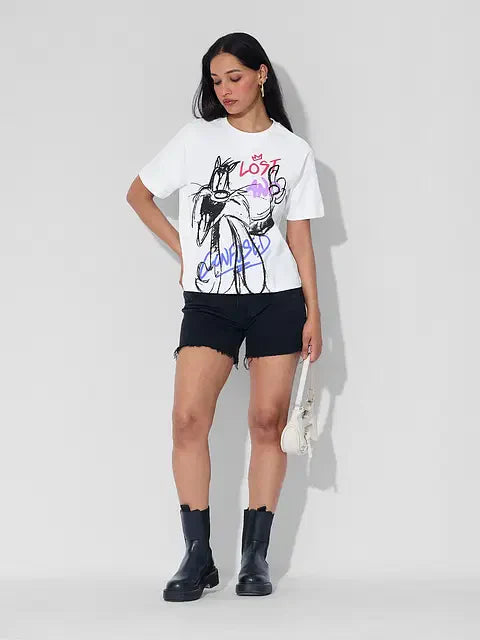 Lost & Confused Women Relaxed Fit T-Shirts