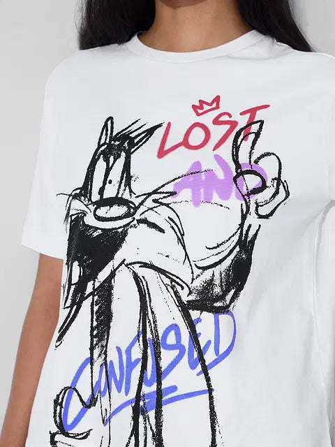 Lost & Confused Women Relaxed Fit T-Shirts