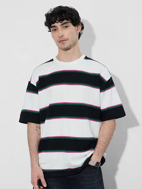 Stripes Urban Edge Oversized T-Shirts