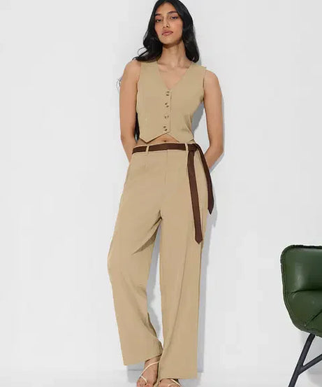 Cotton Linen Vest Women Cropped Tops