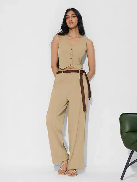 Cotton Linen Vest Women Cropped Tops