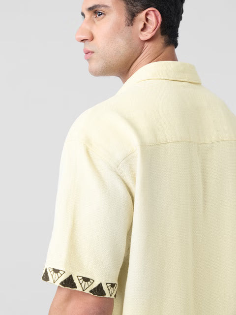 Textured Scenic Oversized Shirts