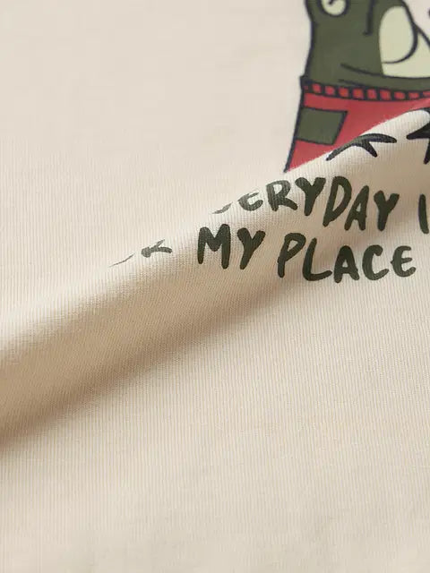 Printed Place In Heaven Men Relaxed Fit T-Shirts