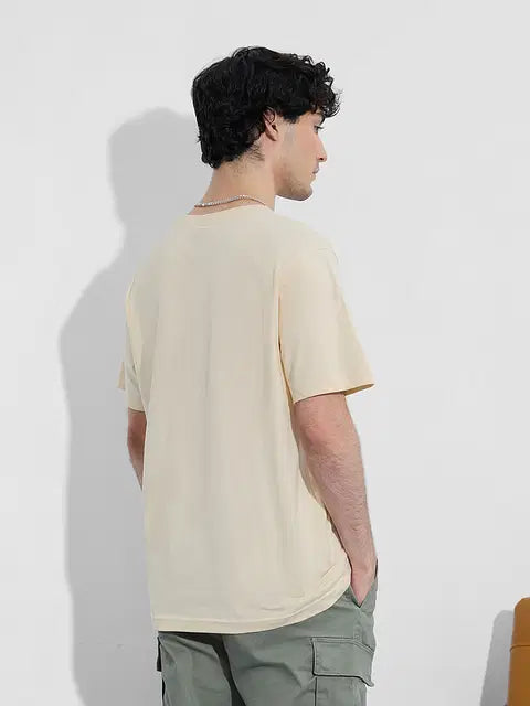 Printed Place In Heaven Men Relaxed Fit T-Shirts