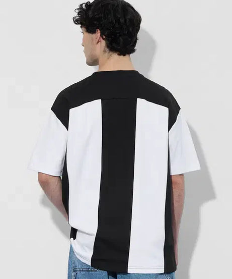 Colourblock Carbon Oversized T-Shirts