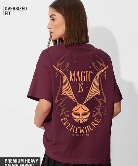 Magic Is Everywhere Women Oversized T-Shirts