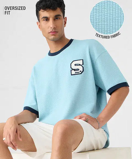 Powder Blue Oversized T-Shirts