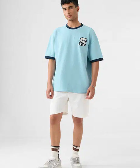 Powder Blue Oversized T-Shirts