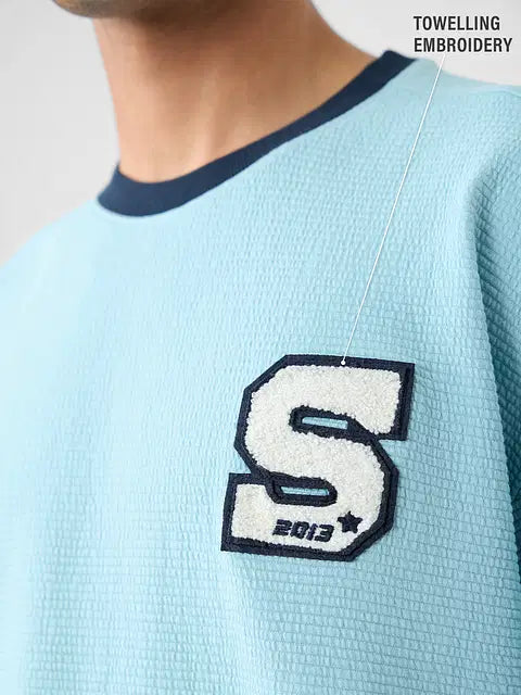 Powder Blue Oversized T-Shirts