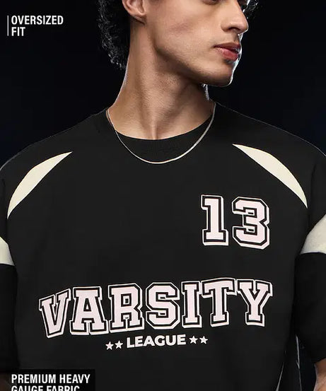 Colourblock Varsity League Oversized T-Shirts