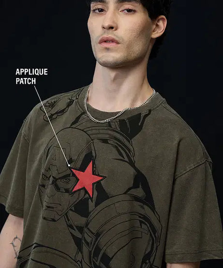 Captain America Steve Rogers Oversized T-Shirts