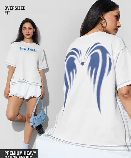 99% Angel Women Oversized T-Shirts