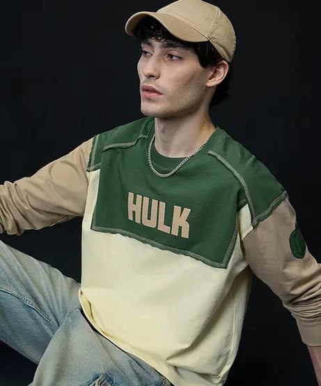 Hulk Release The Smash Oversized Full Sleeve T-Shirts