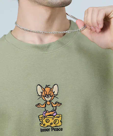 Tom & Jerry Inner Peace Oversized T-Shirts